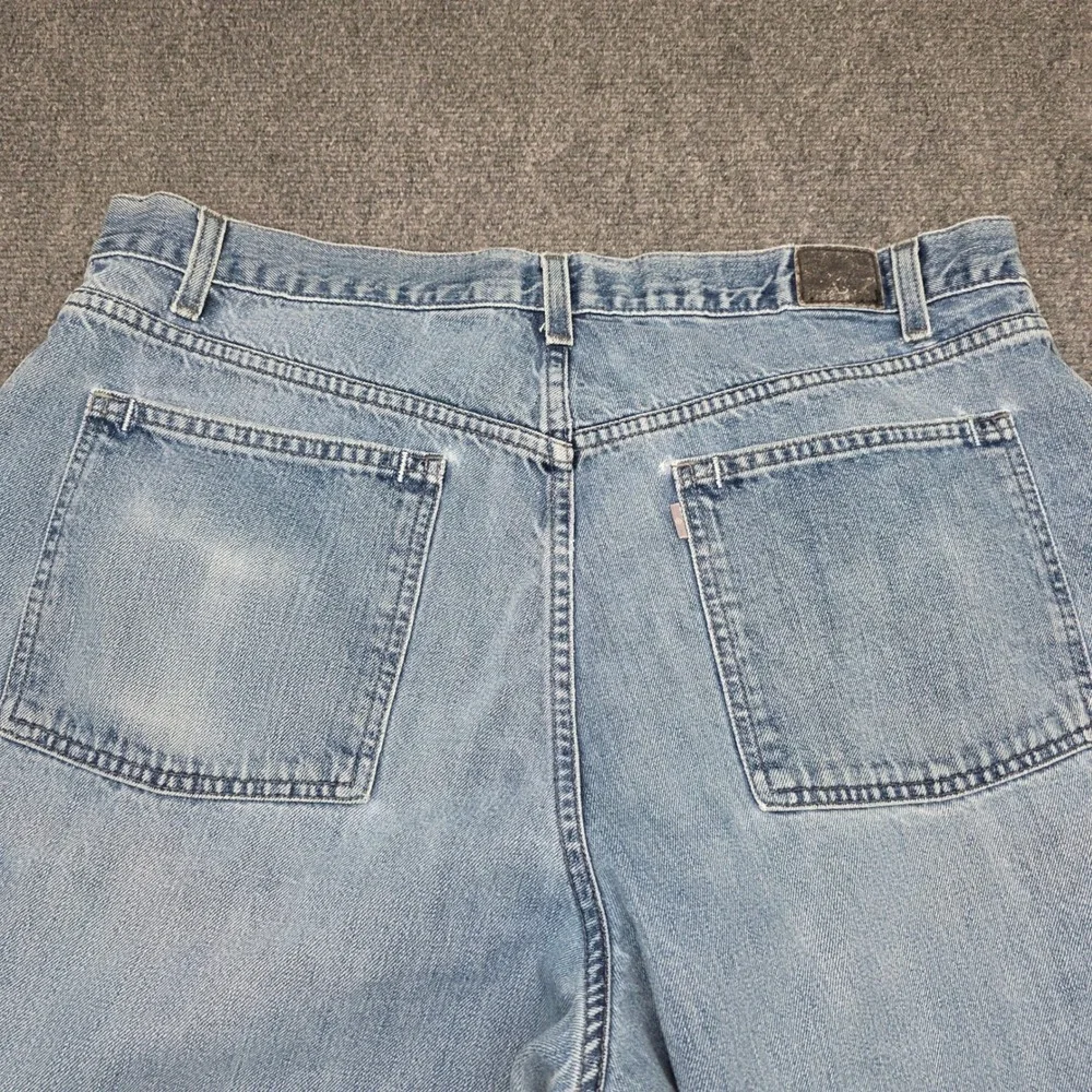 VTG Levi's SilverTab Baggy Fit Jeans Mens 40x30 Light Wash Distressed Skater Y2K